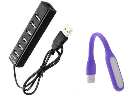 

durReey connectivity 2EPU7 USB Hub, Led Light(Black, Purple)