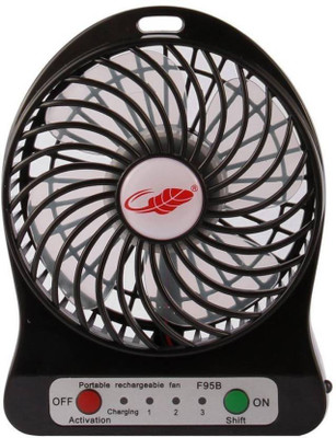 

AFRODIVE Portable, Battery Operated Powerful Rechargeable Hi - Speed USB Fan AD-portable fan-001 USB Fan(Multicolor)
