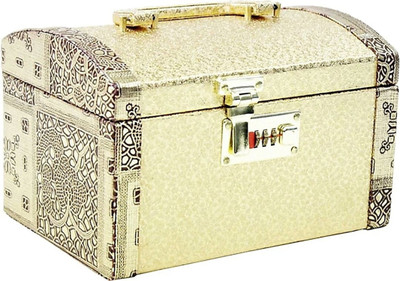 

DP_CRAFT Stylish Golden Color Bnagles Box , Vanity Box Size : 24*15*18 Cm Banggles Box Vanity Box(Golden)