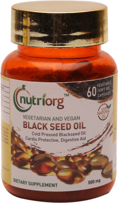 

Nutriorg Black Seed Oil 500mg 60 Capsules(500 mg)