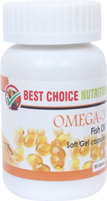 Best Choice Nutrition Omega-3 Fish Oil 1000 mg Triple Strength 550 mg EPA 350 mg(30 No)