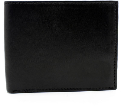 

Delma Boys Black Genuine Leather Wallet(10 Card Slots)