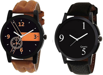 Mishva Analogue Black Dial Men's & Boy's Watch - For Men