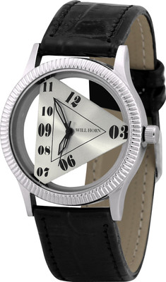 

WILL HORN WH-9004 Triangle Silver Stylish Wrist Watch Watch - For Boys