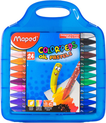 

Maped Color'Peps Oil Pastels 24 Shades Plastic Box