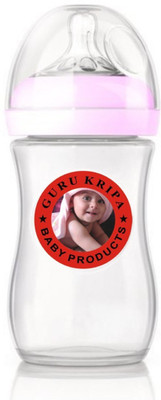 

Guru Kripa Baby Products ™ Presents Baby New Safe Anti-Colic System Baby Feeding Bottle (Pink, 240Ml/4Oz) - 240 ml(Pink)