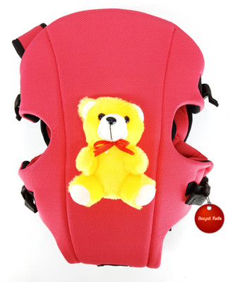 

Aayat Kids SmartBuy Premium Honey Comb Adjustable Belt Teddy Bear 38 Baby Carrier(Pink, Front Carry facing in)