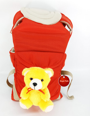 

Aayat Kids Teddy Bear 38 Baby Carrier(Red, Front Carry facing in)