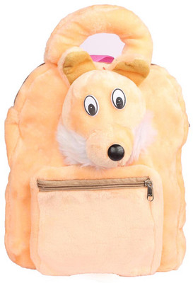 

Aliado Faux Fur Beige Coloured Zipper Backpack P94V694 School Bag(Beige, 5 inch)