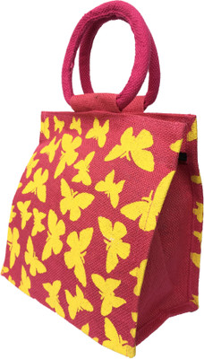 

Regiis Jute Lunch bag Waterproof Lunch Bag(Multicolor, 4 L)