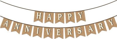 

PARTY PROPZ Happy Anniversary Banner Banner(10 ft, Pack of 1)