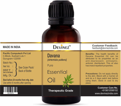 

Devinez Davana Essential Oil, 100% Pure, Natural & Undiluted, 30-2086(30 ml)
