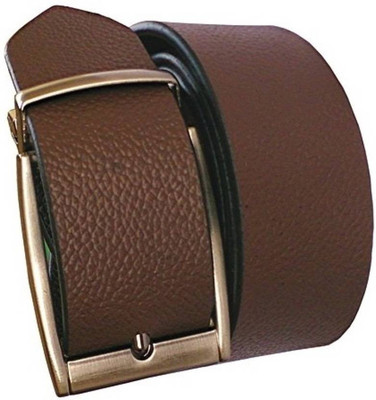 

The Tote Shope Men Casual Black, Brown Genuine Leather Reversible Belt