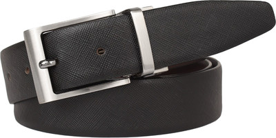 

LIMERENCE Men Formal, Casual, Evening Black, Brown Genuine Leather Reversible Belt