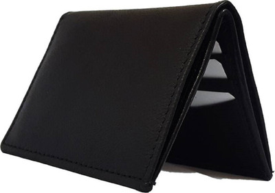 

SHAR Men Black Genuine Leather Card Holder(6 Card Slots)