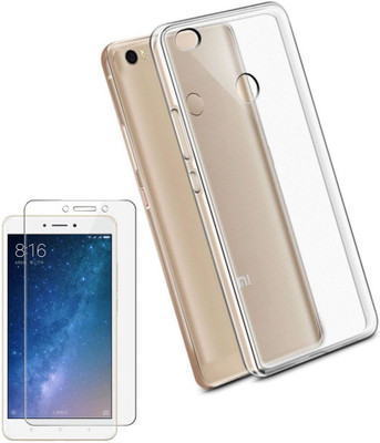 FineArts Back Cover for Mi Max 2(Transparent, Silicon)