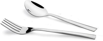 KOKO Gleen 12 pcs stainless set cutlery set [Content : 6 pcs Dinner Spoon and 6 pcs Dinner fork] Stainless Steel Cutlery Set(Pack of 12)