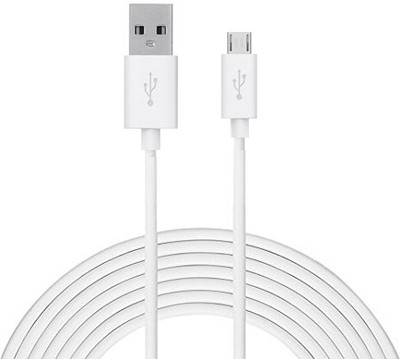 TROST Micro USB Cable 2 A 3 m Extra Long (3 Mtr) Charging/Sync A Plus Champ(Compatible with Karbonn A Plus Champ, White, One Cable)