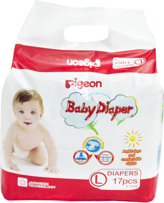 

Pigeon Baby Diaper - L(17 Pieces)