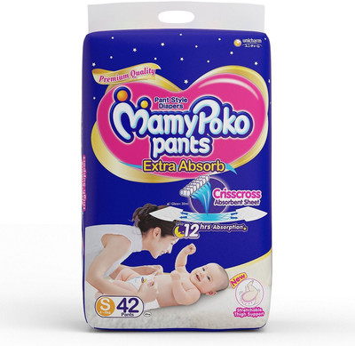 

MamyPoko Extra absorb pants size Small 42 pieces - S(42 Pieces)