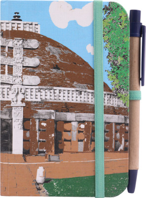 

toshakhana A6 Journal(with Elastic Closure & Pen, Sanchi Stupa Madhya Pradesh India - Indian Heritage Series, Multicolor)