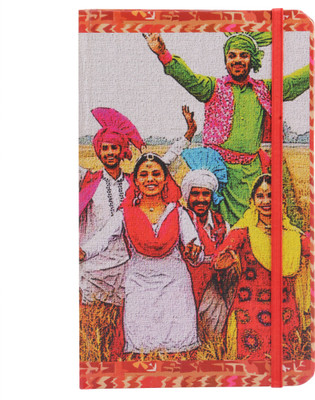 toshakhana with Elastic Closure, Bhangra Dance & Qila Mubarak Punjab India - Indian Dance & Heritage Series A5 Notebook 180 Pages(Multicolor)