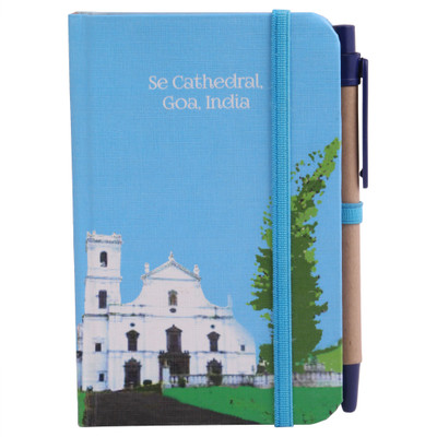 

toshakhana A6 Journal(with Elastic Closure & Pen, Se Cathedral Goa India - Indian Heritage Series, Multicolor)