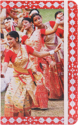 

toshakhana A5 Notebook(with Elastic Closure, Bihu Dance & Kareng Ghar Assam India - Indian Dance & Heritage Series, Multicolor)
