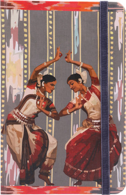 

toshakhana A5 Notebook(with Elastic Closure, Odissi Dance & Konark Chariot Wheel Odisha India- Indian Dance Series, Multicolor)
