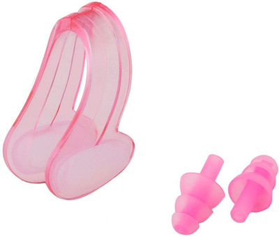 

QUINERGYS ® Merlot - Reusable Hearing Protection Earplugs & Swim Nose Clip For Sleeping, Swimming, Traveling,Meditation Ear Plug & Nose Clip(Pink)
