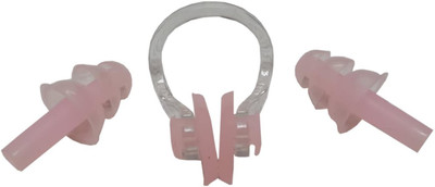 

QUINERGYS ™ Cherry blossom - Best Selling Silicone Ear Plugs and Nose Clip Combo Set by INFINIT3 SWIM. Super Soft Silicone Ear plugs Great for swimming outdoor activities Ear Plug & Nose Clip(Pink)