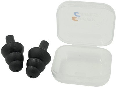 

QUINERGYS â¢ Midnight - Silicone Swimming Earplugs Set, Ear Plugs for Ear Infection, Block Water, Waterproof Earplugsl, Aqua Block, earplugs with Case Ear Plug & Nose Clip(Blue)
