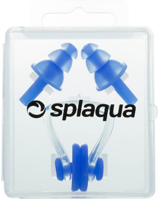 

QUINERGYS Â® Royal - Swimming Ear Plugs & Nose Clip, Medical Grade Soft Silicone for Swimming, Diving, Surfing, Universal Fit Ear Plug & Nose Clip(Blue)