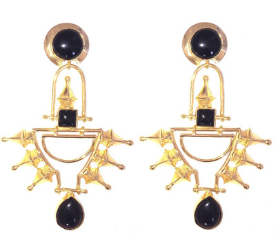 BLINGG Mystique Rivets Princess Danglers Metal Drops & Danglers