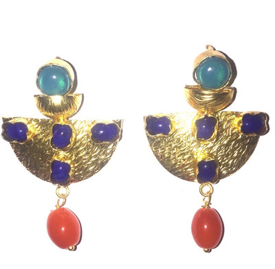 BLINGG Beaded Matka Danglers Metal Drops & Danglers