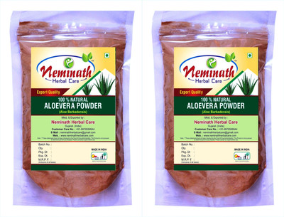 

Neminath Herbal Care 100% Natural Aloe Vera (Aloe Barbadensis) Powder Pack Of 2 (200Grams)(200 g)