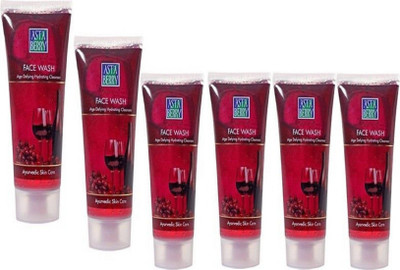 

Astaberry Wine Face wash 60ml(Age Defying Hydrating cleanser) Pack of 6 Face Wash(360 ml)