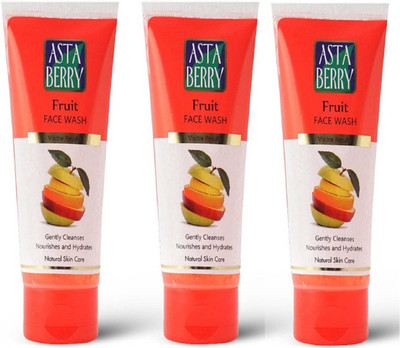 

Astaberry Fruit Face wash 100ml (pack of 3) Face Wash(300 ml)