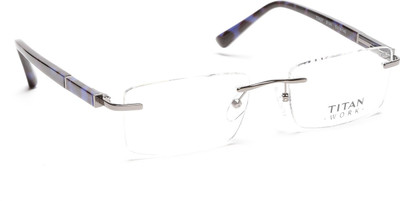 Titan Rimless Rectangle Frame(124 mm