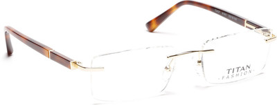 Titan Rimless Rectangle Frame(124 mm