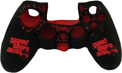 

Hytech Plus GTA 5 Special Edition Theme Feather Soft Playstation 4 DualShock 4 Silicone Sleeve- Red Gaming Accessory Kit(Red, For PS4)