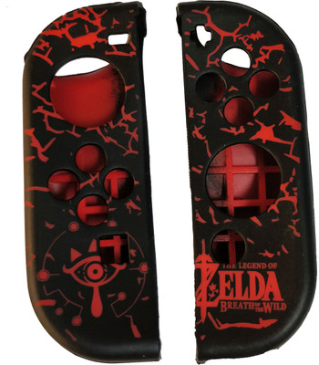 

Hytech Plus Legend of Zelda Breath of the Wild Theme Joy-Con Silicone Skin Red (1 Pair) Gaming Accessory Kit(Red, For Wii)