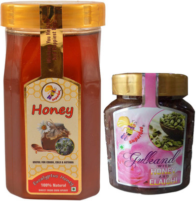 

Super Bee Buy 1 Kg Eucalyptus Honey get 400 gm Elachi gulkand(1 kg, Pack of 2)