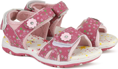 

Kids Ville Boys & Girls Velcro Sports Sandals(Pink