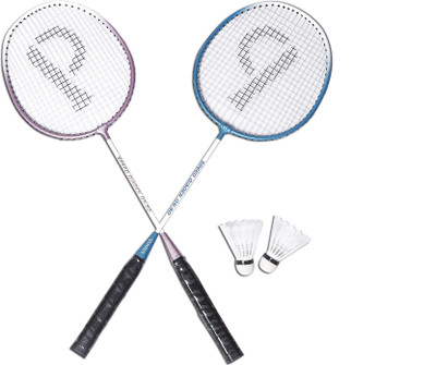 

Qiaoen GO PLAY Kit of 2 Badminton Racquet with 2 Nylon Shuttles and a Bag. Badminton Kit