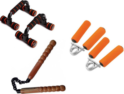 

Diablo Nanchaku, Upsh Up Bars And HandGrip Combo Gym & Fitness Kit