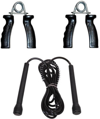 

Monika Sports pencil skipping rope + plastic hand grip for exercise Gym & Fitness Kit