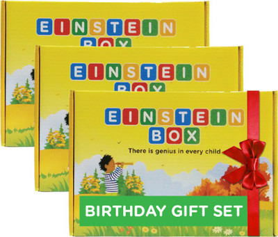

Einstein Box Birthday Gift Set for 1 Year Old Boys & Girls (3 Box Set)(Multicolor)