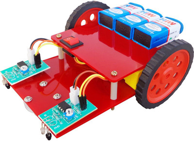 

NASA Tech Line Following Robot Complete Kit - Ir Sensor Based Line Follower With Instruction, Track And Project Report(Red)