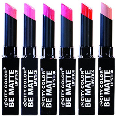 

CITY COLOR Lipstick Bold Hues With Vitamin E set of 6(Multi)